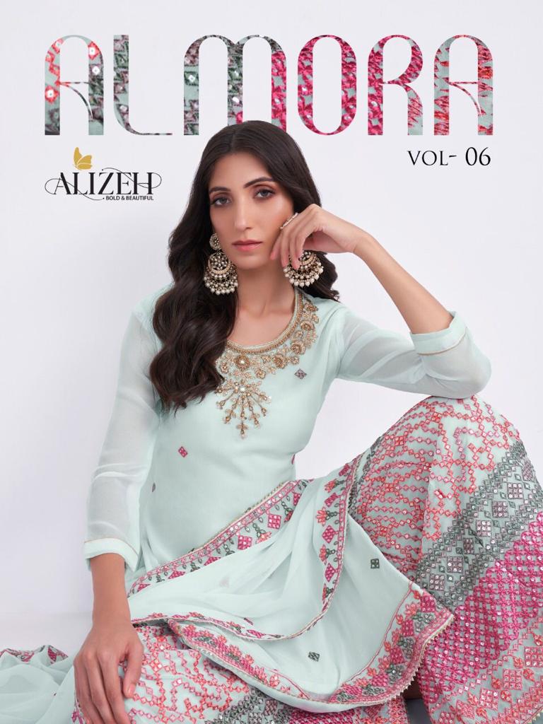 Almora Vol 6 By Alizeh Official Presenting Premium Sharara Collection