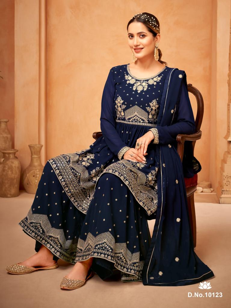 Anjubaa Vol 12 Series 10121 To 10124 By Anjubaa Sharara Collection