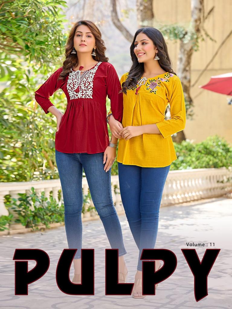 Pulpy Vol 11 Fancy Short Tops For Women Latest Design