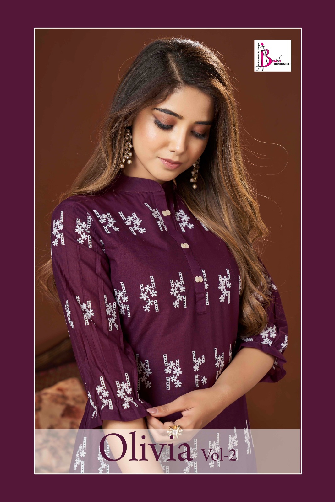 Olivia Vol 2 By Bhavi Designer Cotton Top Bottom