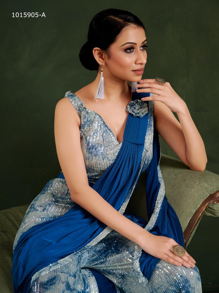 Party Wear Saree Design 1015905 Readymade Collection