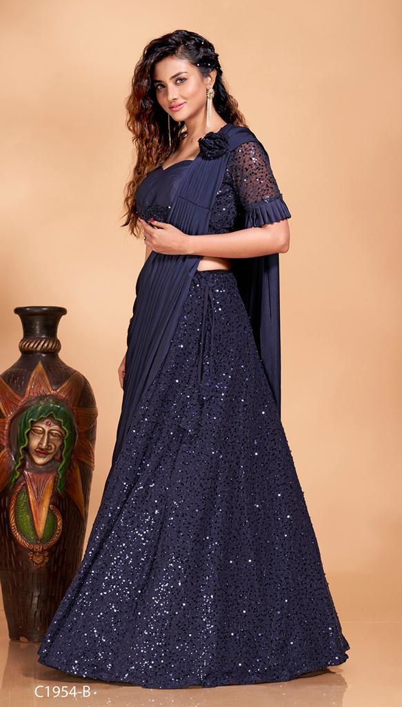 Amoha D No C1954 Important Lycra Readymade Lehengas