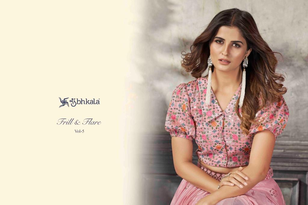 Feill And Flare Vol 5 Series 2041 To 2050 By Shubhkala  New Exclusive Stitched Fancy Croptop Style  ...