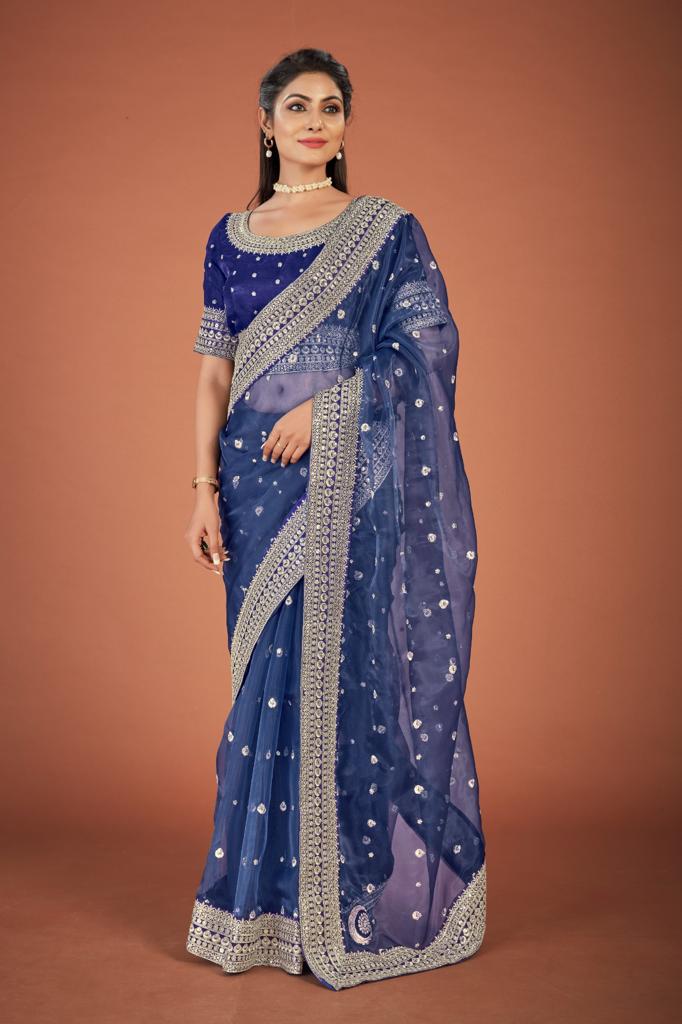 Jenelia Organza Saree