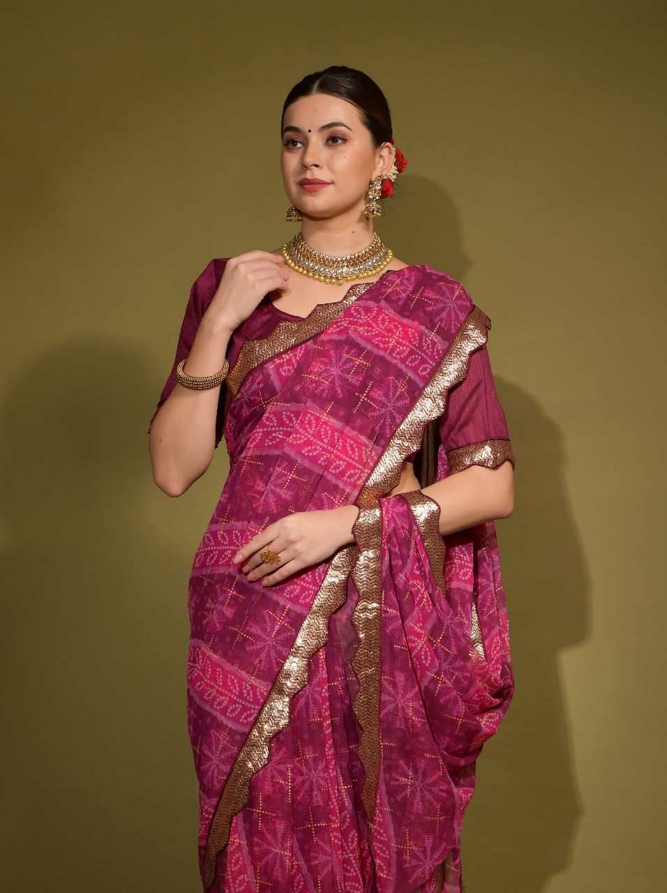 Avatar Superb Georgette Chiffon Fancy Saree Collection