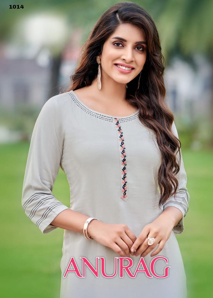 Anurag Rayon Fancy Kurti Manufacturer Surat