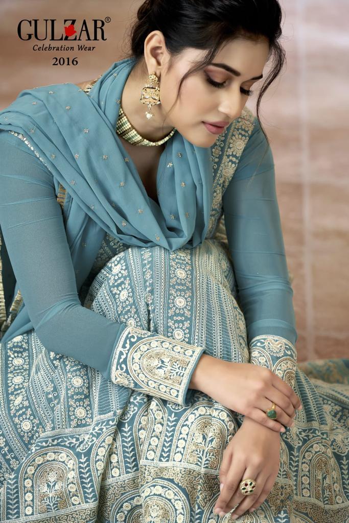 Resham Freesize 2016 To 2019 By Gulzar Designer Suits