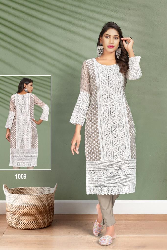 Kumb Glory Heavy Crazy Print Georgette Kurti Singla And Set Stockiest And Supplier Surat