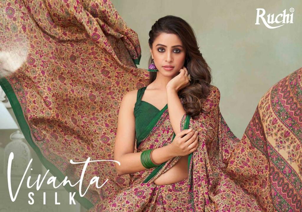 Vivanta Silk By Ruchi Saree Fancy Ragular Wear Saree