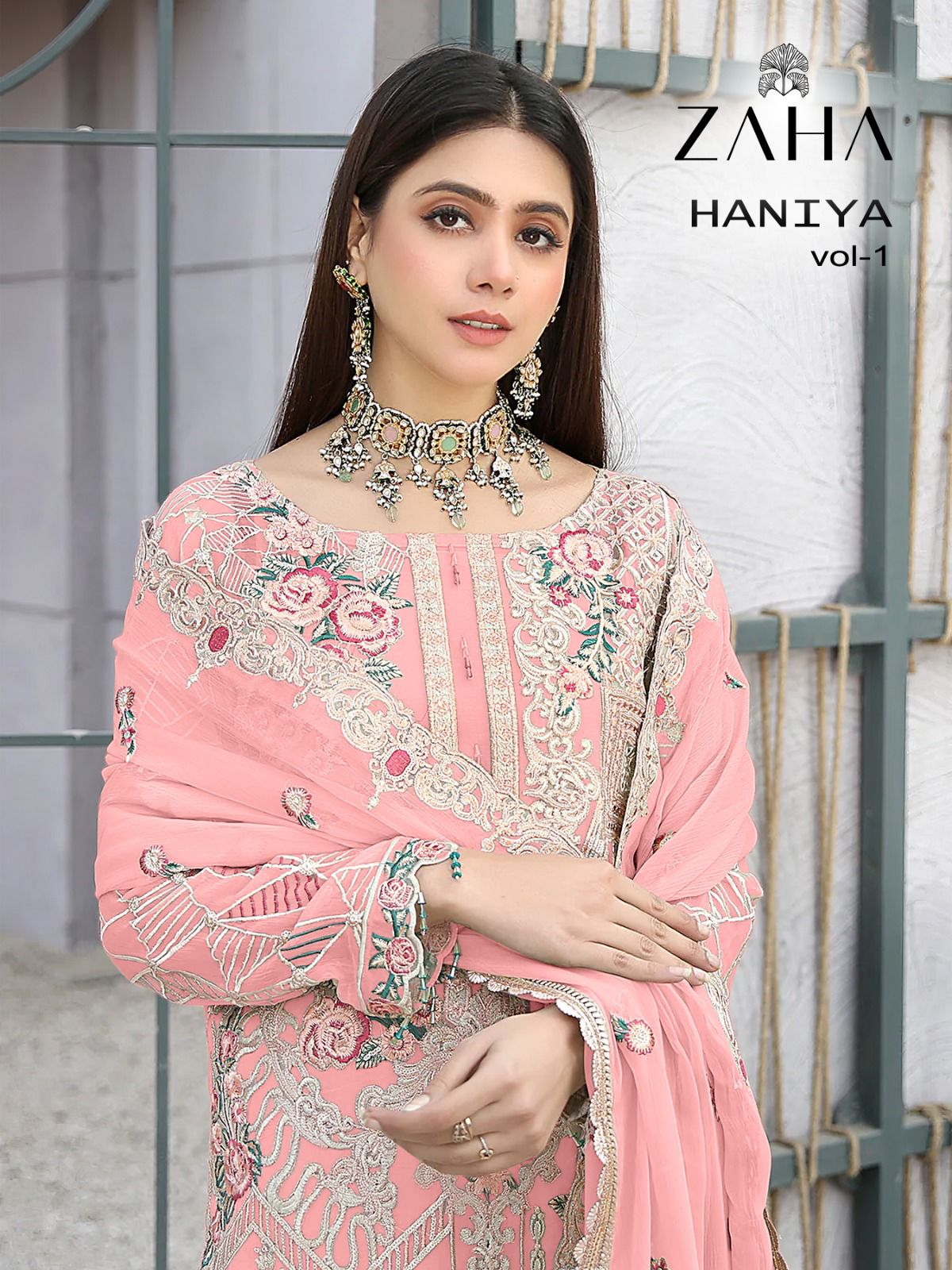 Haniya By Zaha Georgette Pakistani Suits