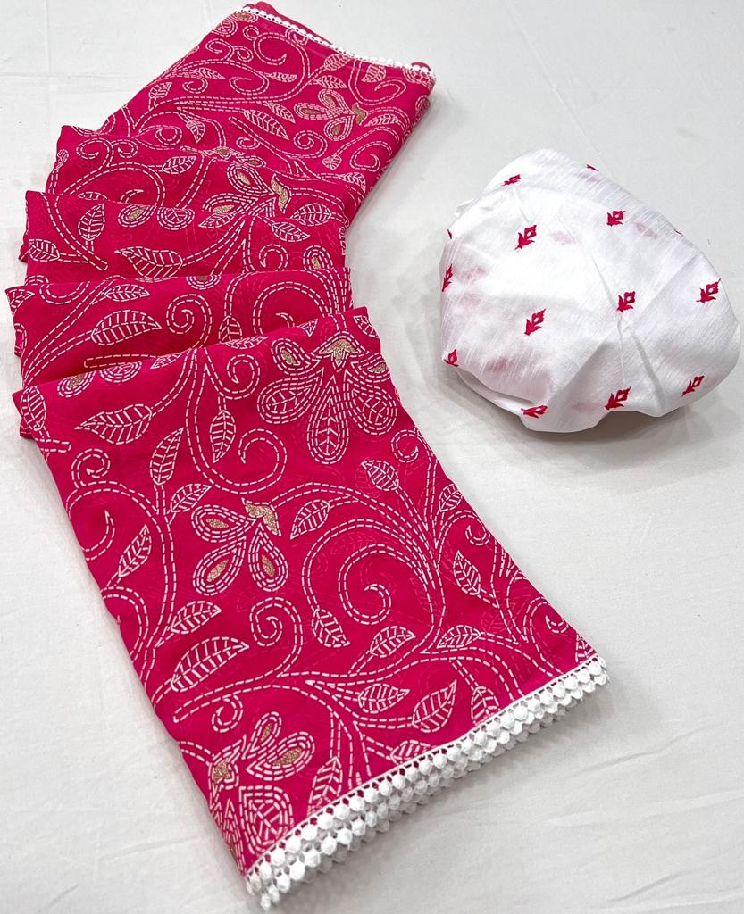 Akansha By Lt Fabrics Georgette Saree Single Avilable Dealer From Surat