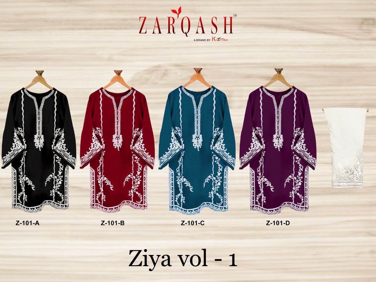 Ziya 101 By Zarqash Readymade Collection