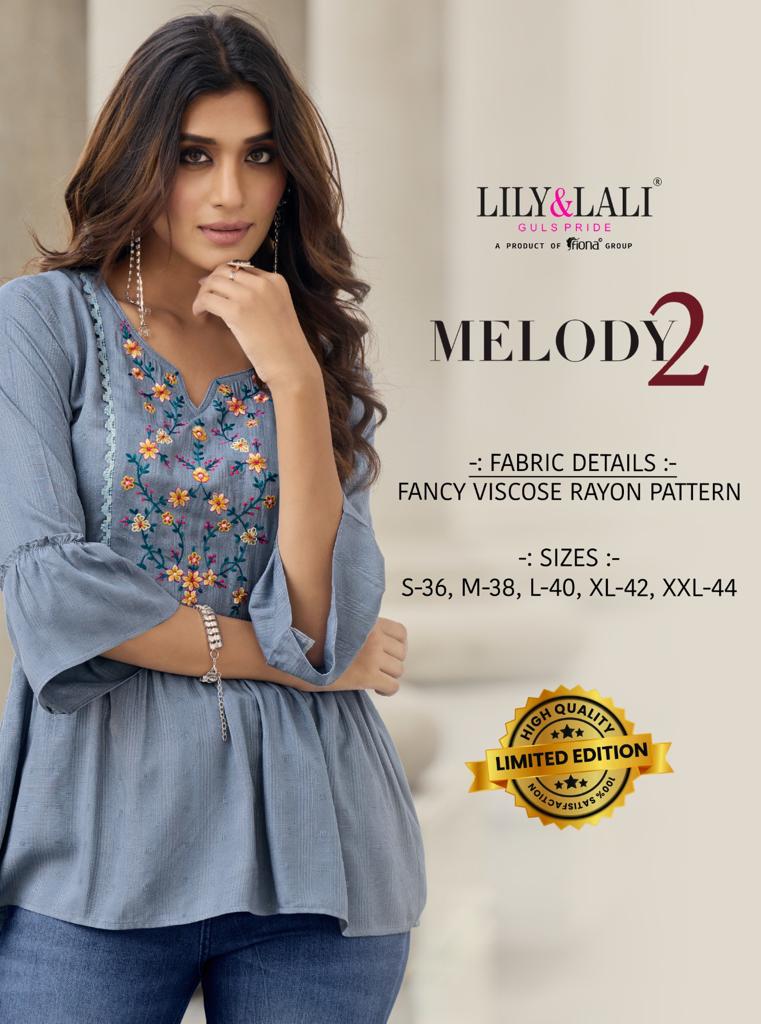 Melody Vol 2 By Lily And Lali Exclusive Premium Tops Single And Set Stockiest And Supplier Surat