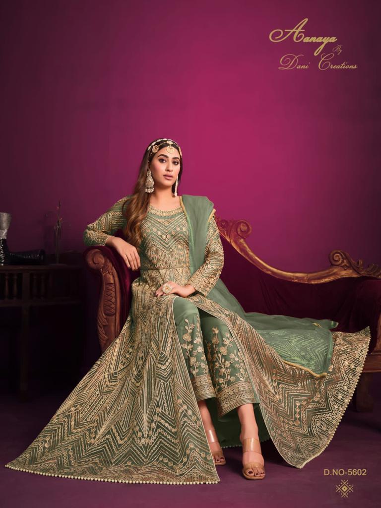 Aanaya 5600 Series Vol 156 By Dani Creation Havy Net Party Wear Suits Singles And Set Stockiest And ...