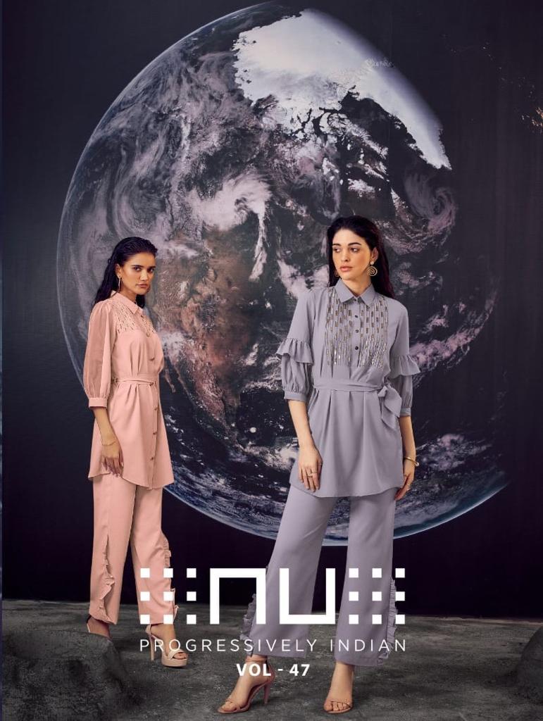 Nu Vol 47 New Design Cord Set Western Wear Collection Manufacturer Surat