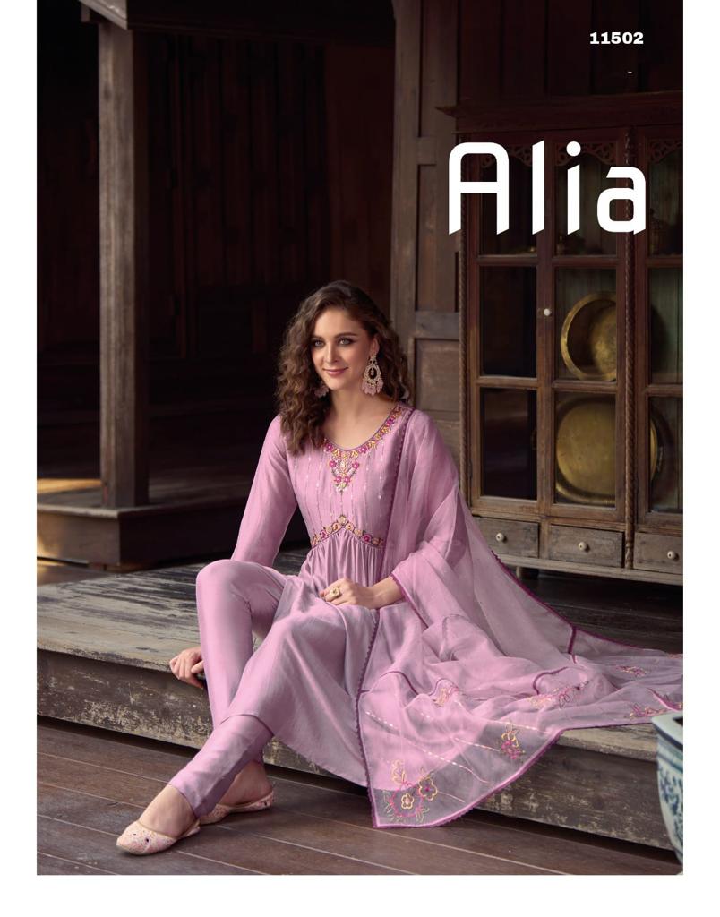 Alia Exclusive Embroidered Handwork Top Bottom Duppata Collection Single Avilable Wholesaler Supplie...