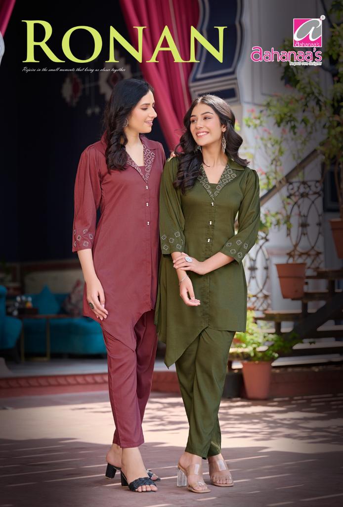 Ronan Fancy Handwork Cord Set Stockiest And Supplier Surat