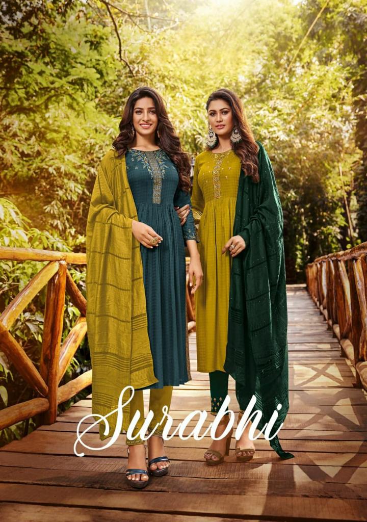 Surabhi Fancy Top Bottom Duppata Collection Single Avilable Wholesaler Supplier Surat