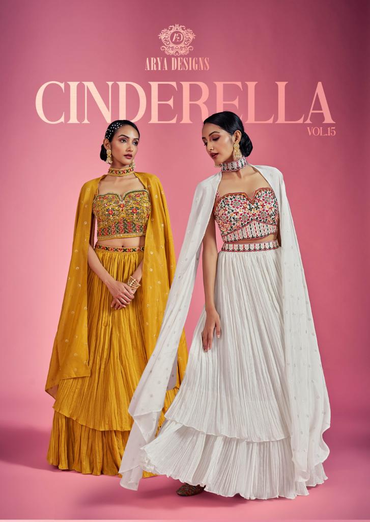 Cinderella Vol 15 By Arya Designs Fancy Crop Top Party Wear Collection Manufacturer Surat