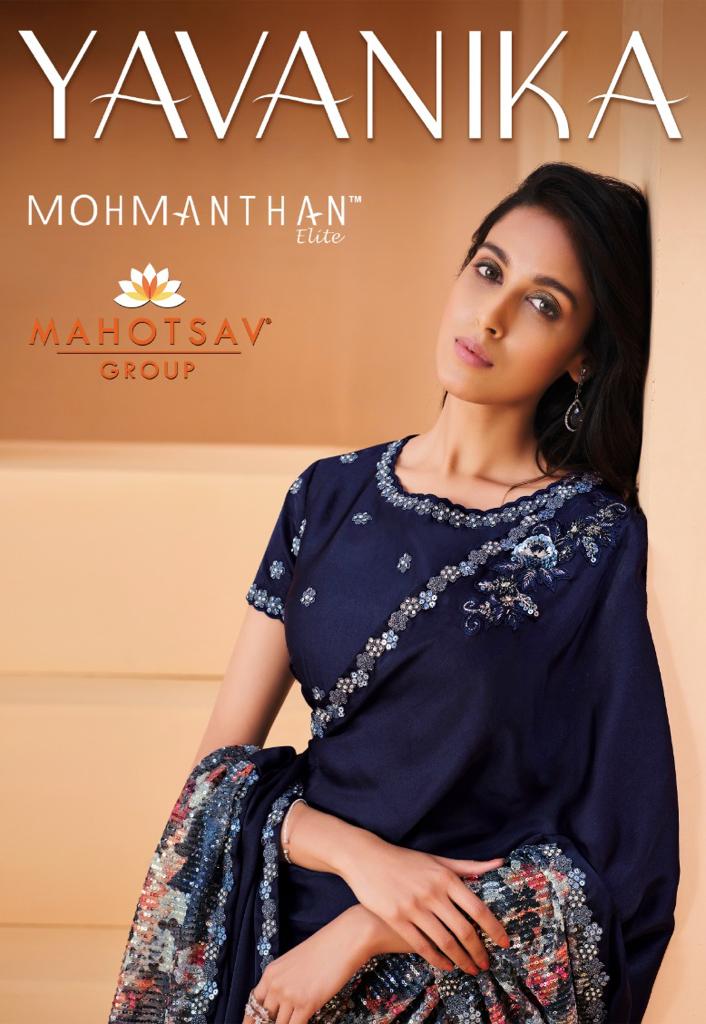 Mohmanthan Series 22900 Yavanika By Mahotsav Party Wear Saree Collection Manufacturer Surat