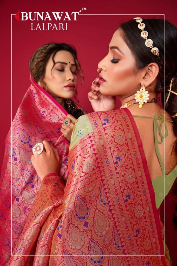 Lalpari By Bunawat Banarasi Silk Saree Single And Set Stockiest And Supplier Surat