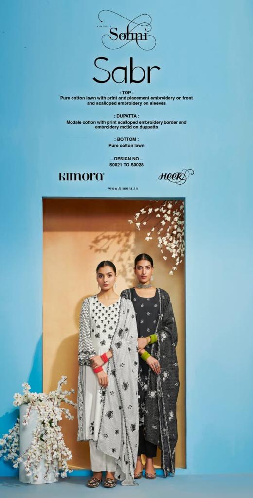 Sabr Sohni Vol 3 By Kimora Fashion Designer Cotton  Suits