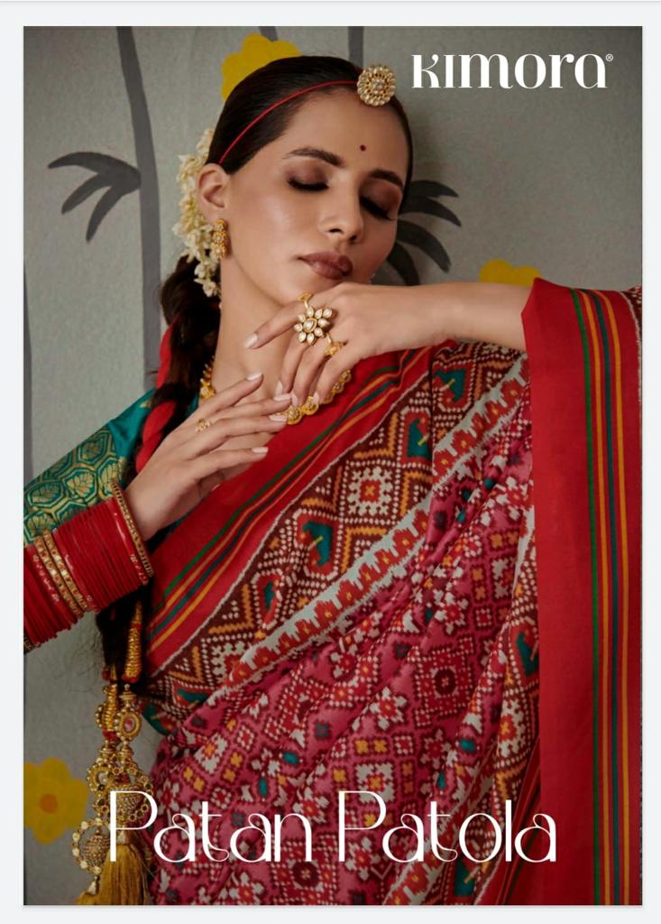 Patan Patola By Kimora Fashion Designer Sarees Single Avilable Dealers Surat