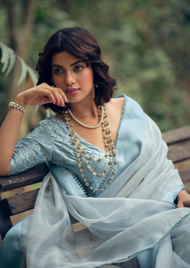 Saffron By Lt Fabrics Pure Organza Sarees Collection Surat