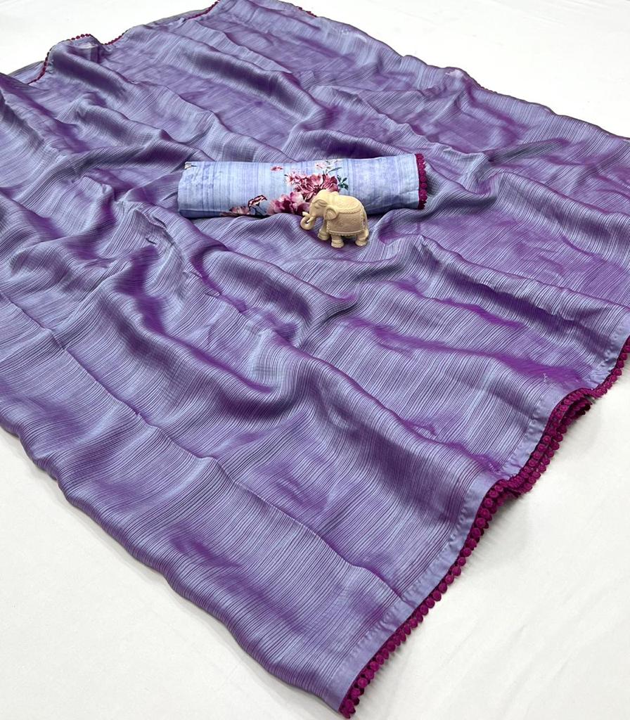 Sana Sili By Lt Fabrics Pure Soft Silk With Fancy Lace Border Sarees Collection Surat