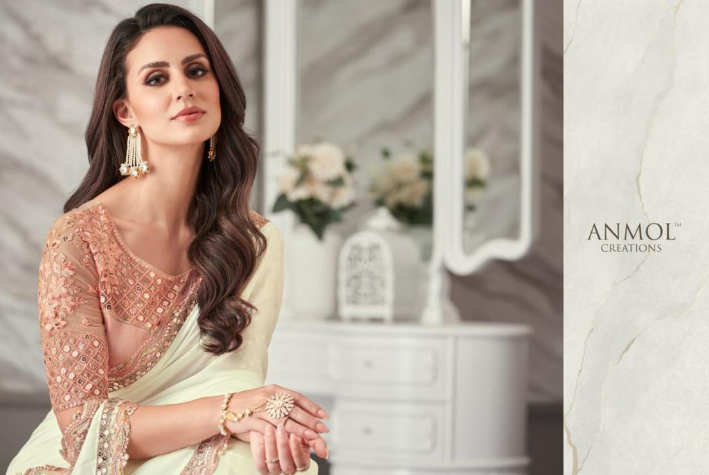 Exotique Vol 3 Series 9001 To 9016 By Anmol Creation Fancy Saree Collection Manufacturer Surat