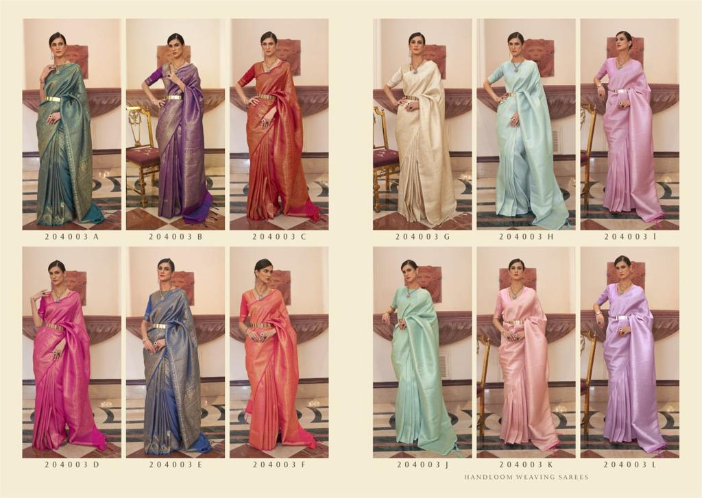 Kaabha Silk Colour By Rajtex Fabric Pure Handloom Weaving Sarees Collection Surat