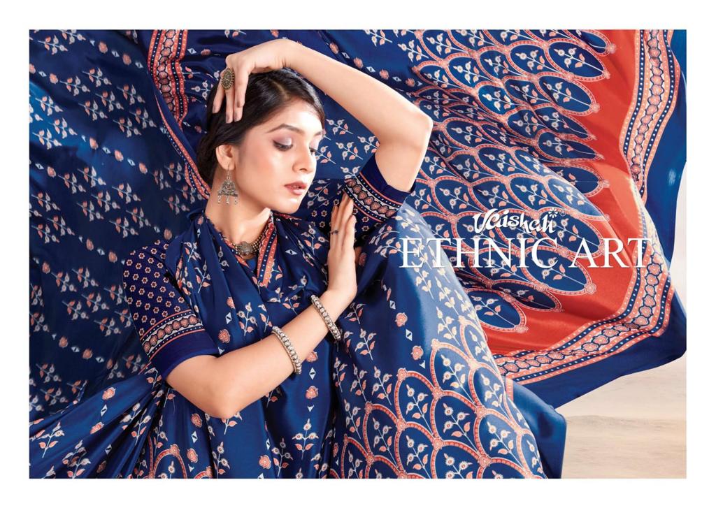 Ethic Art Series 9101 To 9116 By Vaishali Fashion Designer Sarees Collection Surat