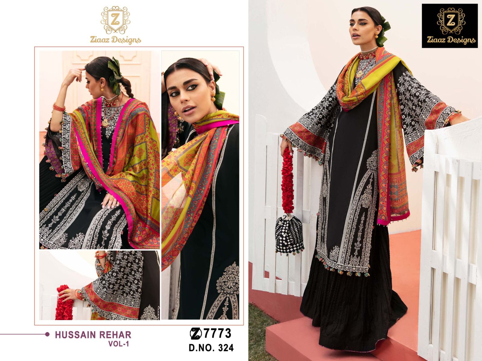 Ziaaz Designs 324 Pakistani Collection Manufacturer Surat