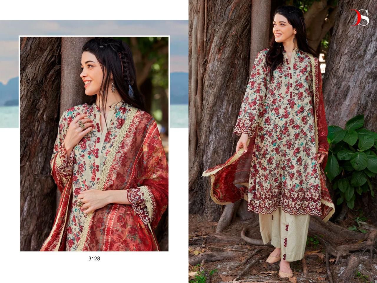 Deepsy Suit D No 3128 Cotton Suits Manufacturing Surat