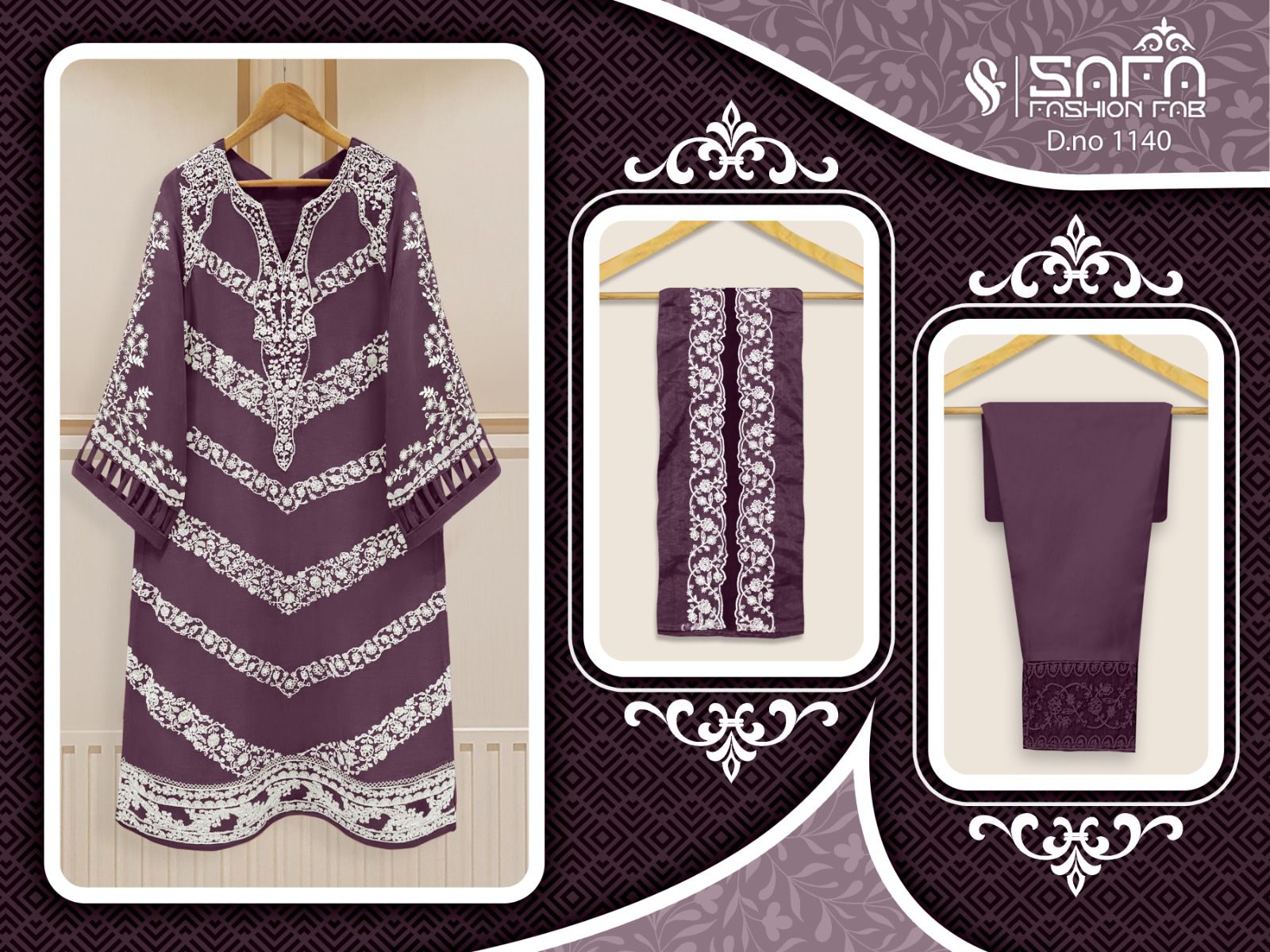 S F D No 1140 By Safa Fashion Fab Laxuria Pret Formal Wear Collection Manufacturer Surat