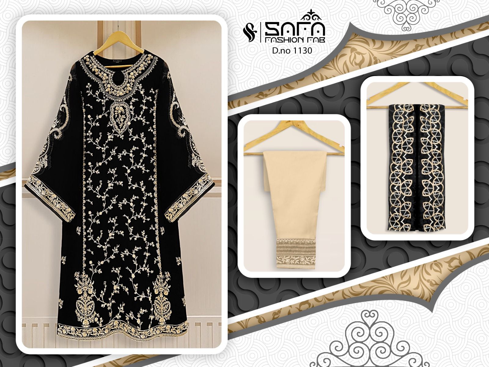 Safa Fashion Fab D No 1130 Laxuria Pret Formal Wear Collection Manufacturer Surat