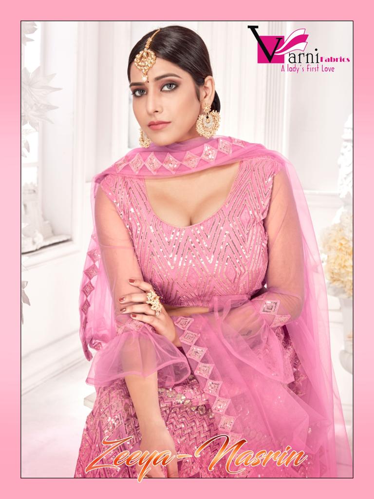 Zeeya Nasrin By Varni Fabrics Pure Net Lehenga Choli Collection Single Avilable Wholesaler Supplier ...