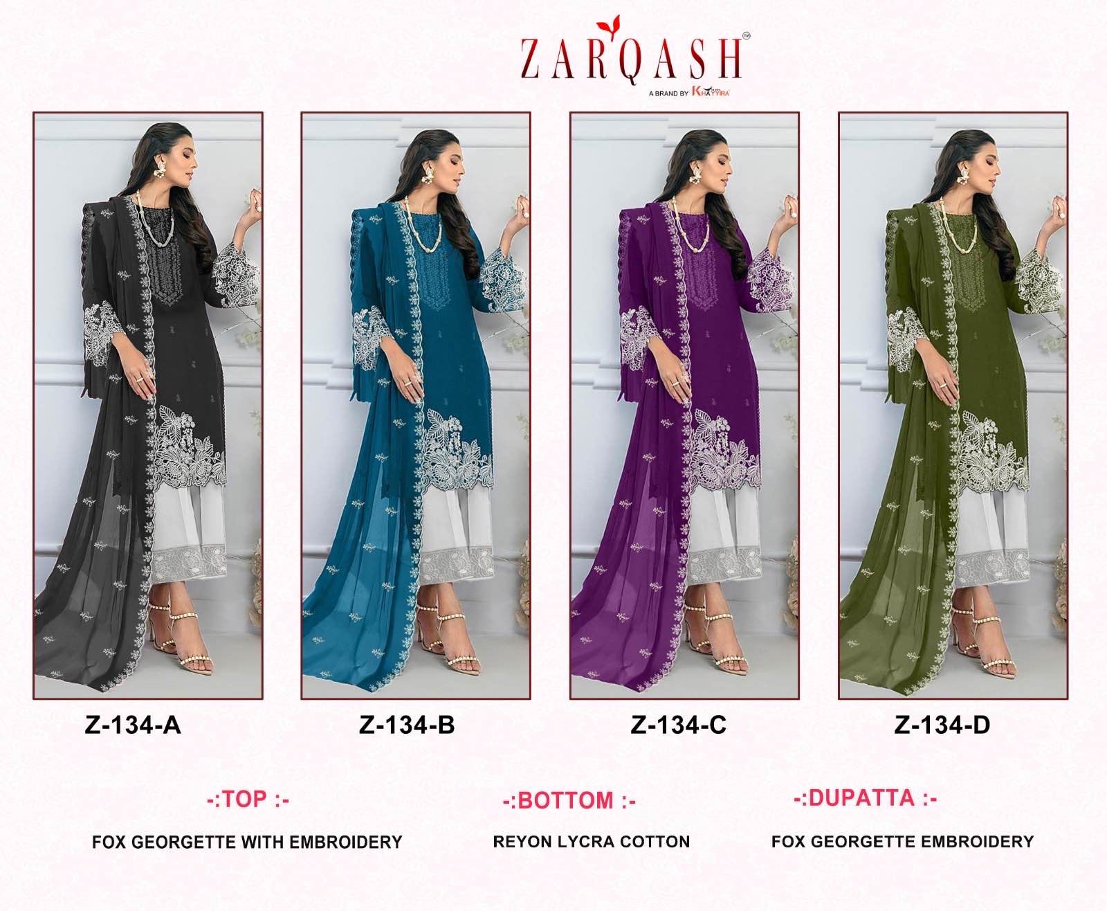 Z 134  Zarqash Readymade Collection