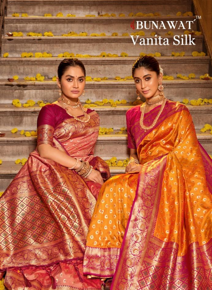 Bunawat Launch Vanita Silk Banarasi Silk Saree Collection Manufacturer Surat