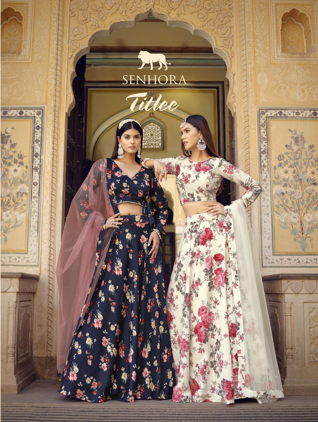 Senhora Dresses New Fancy Catalog Titlee Floral Print Lehenga Choli Collection Manufacturer Surat