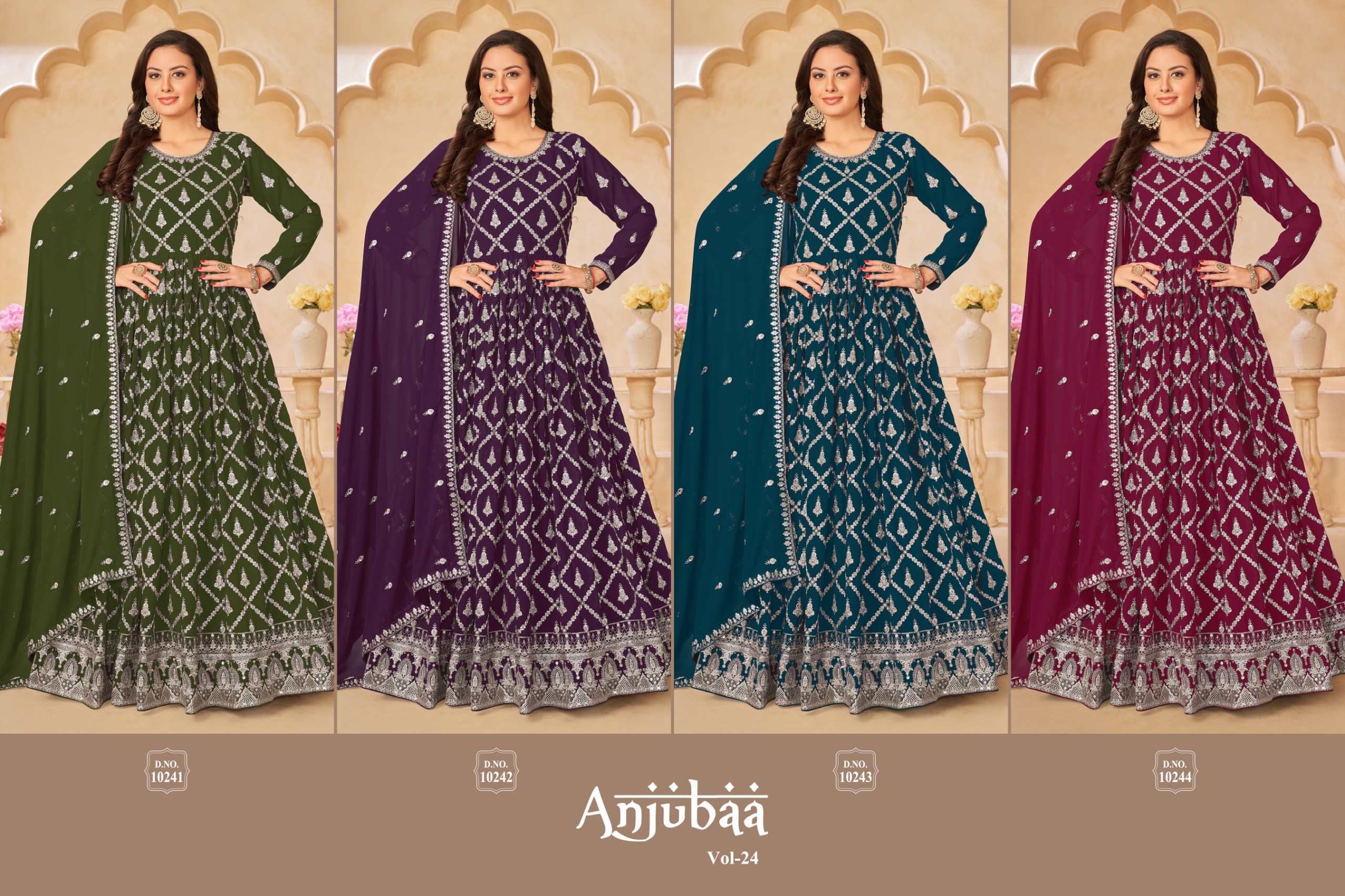 Anjubaa Vol 24 Georgette Gown Anarkali Dress