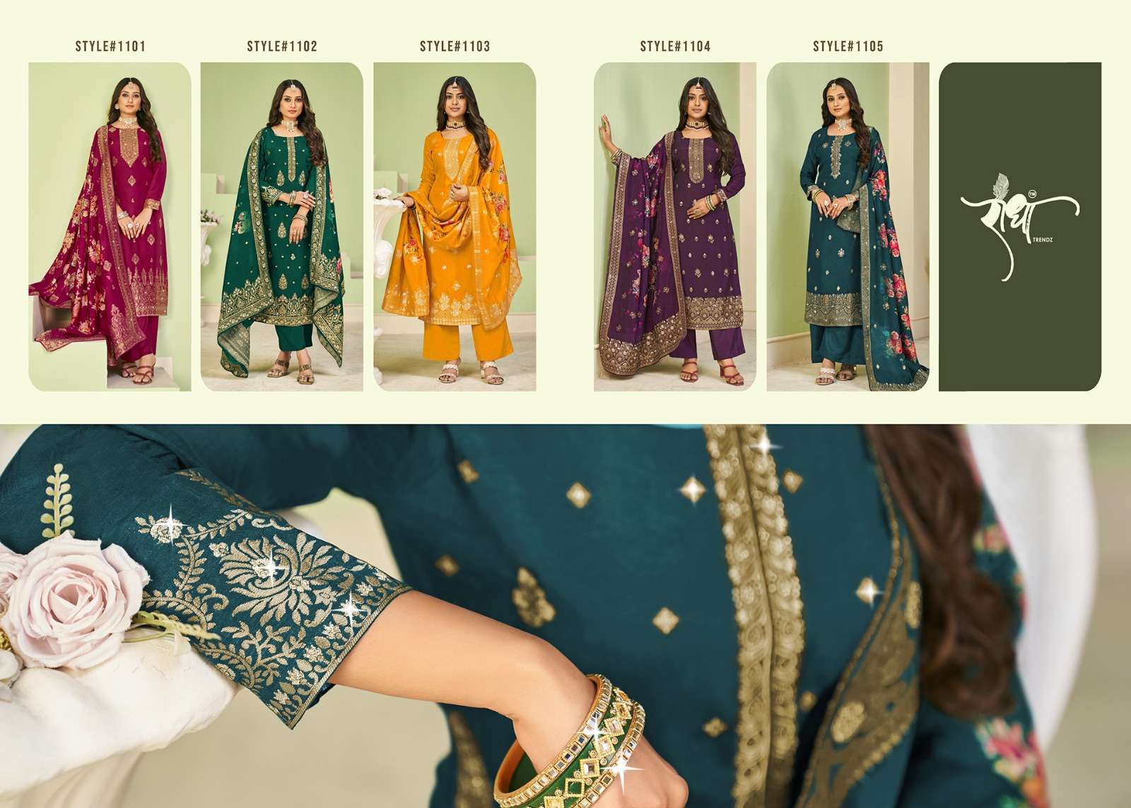 Radha New Launching Pallavi Pure Viscose Suits