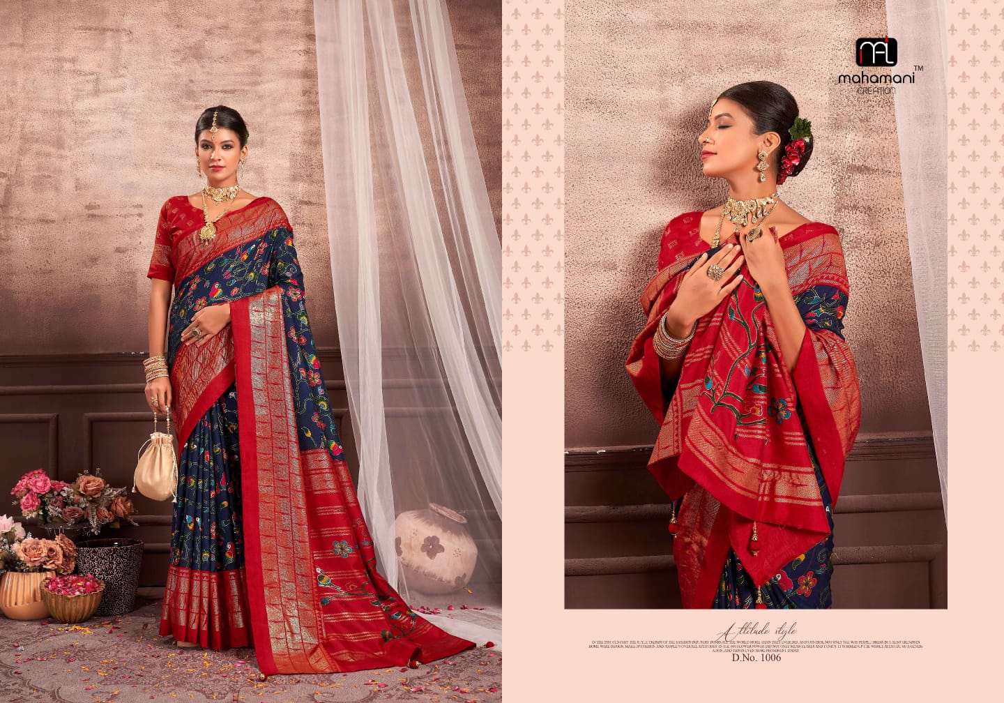 Vasumati By Mahamani Creation Designer Silk Sarees Collection Surat