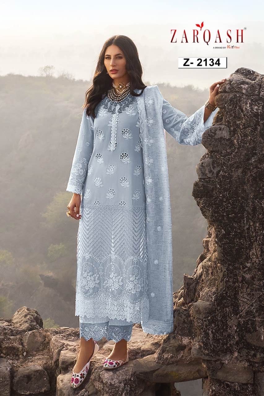 Zarqash Cotton Embroidery Pakistani Design For Women Manufacturing Surat