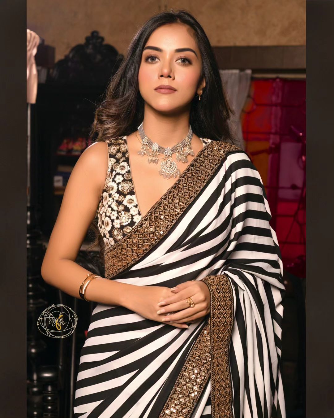 Bt 376 Georgette Silk Fabcy Bollywood Style Saree