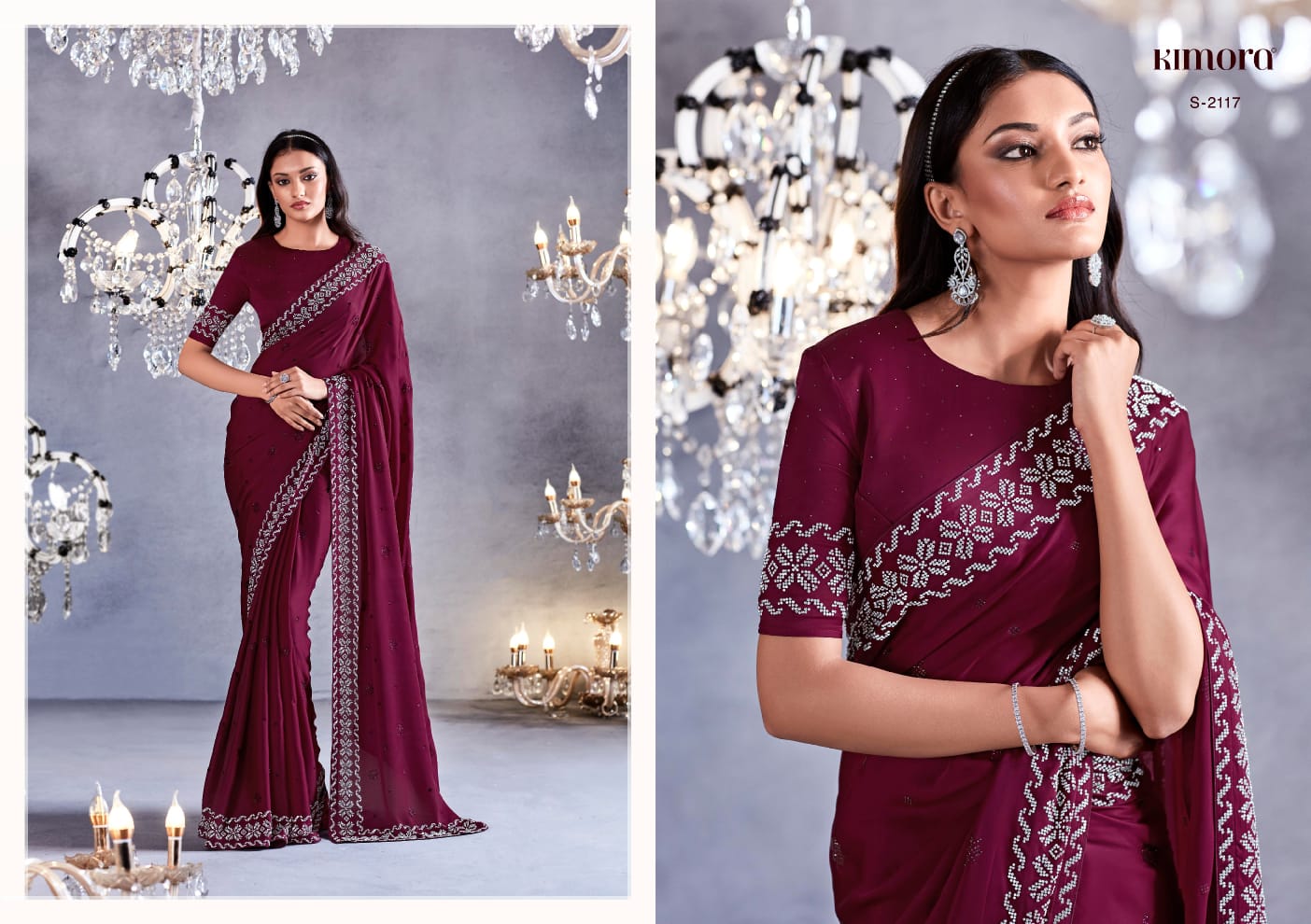 Kimora New Catalog Zarkan Party Wear Sarees
