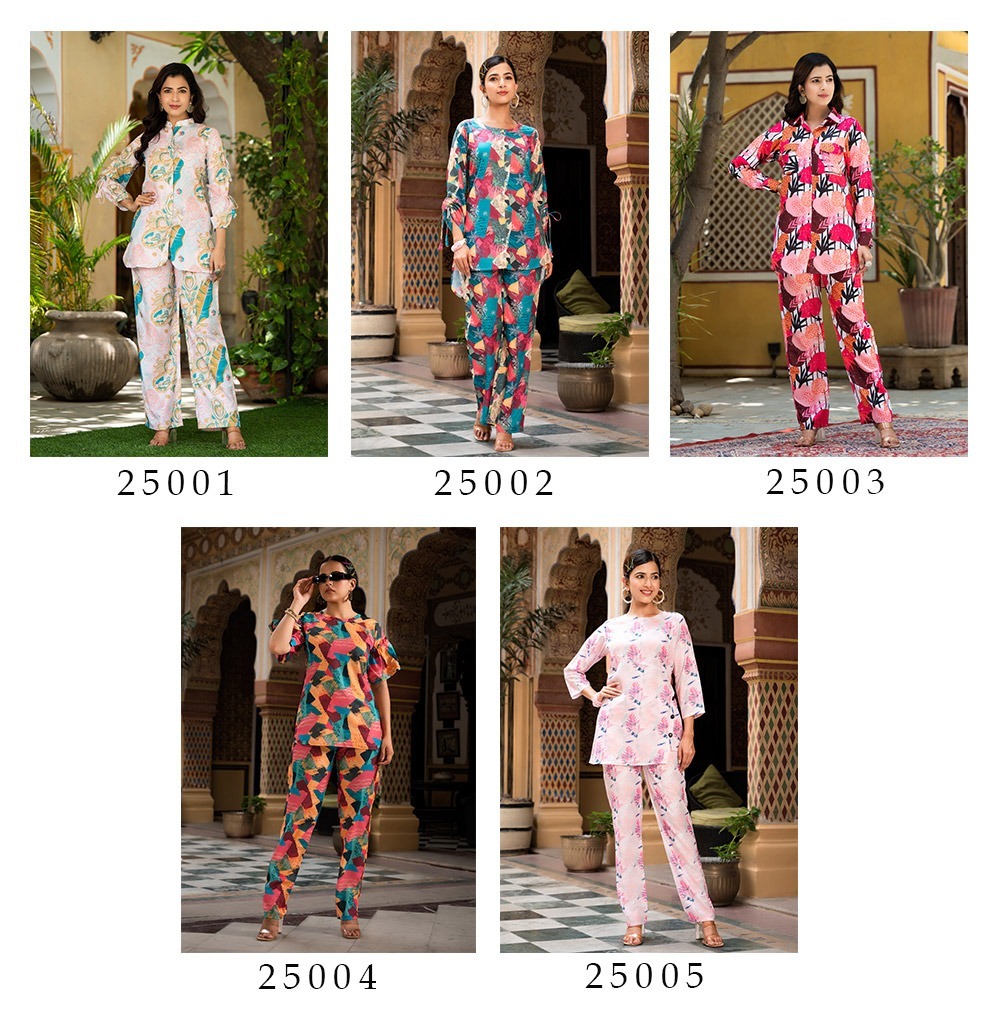 Rooh New Muslin Co Ord Set Collection Manufacturer Surat