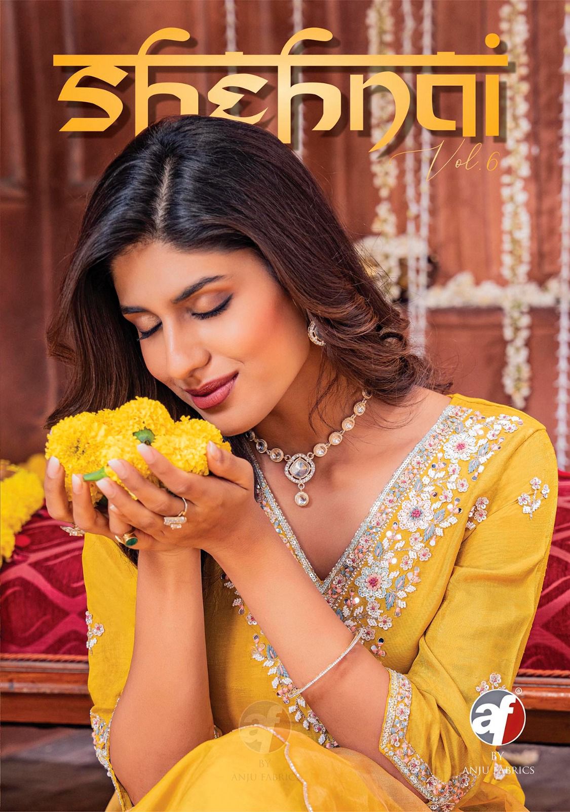 Shehnai Vol 6 By Anju Fabric Kurti Pants With Heavy Dupatta Concept