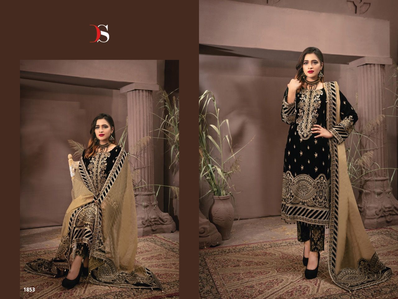 Rangrasiya Velvet Design 1853 By Deepsy Suits