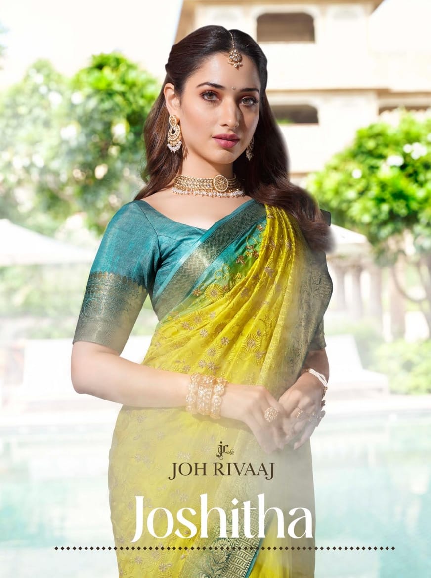 Joh Rivaaj New Catalog Joshita Designer Saree Collection Manufacturer Surat